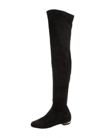 Pre-owned Nicholas Kirkwood Suede Boots In Black