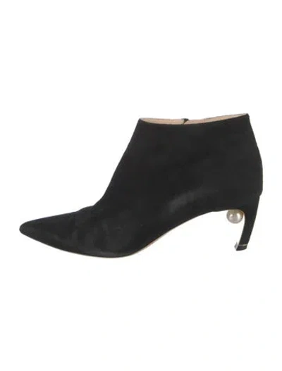 Pre-owned Nicholas Kirkwood Suede Boots In Black