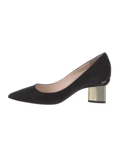 Pre-owned Nicholas Kirkwood Suede Pumps In Black