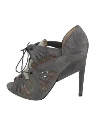 Pre-owned Nicholas Kirkwood Suede Pumps In Grey