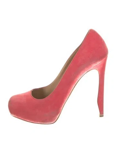 Pre-owned Nicholas Kirkwood Suede Pumps In Red