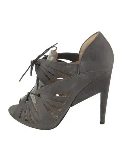 Pre-owned Nicholas Kirkwood Suede Pumps W/ Tags In Grey