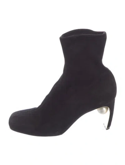 Pre-owned Nicholas Kirkwood Suede Sock Boots In Multi