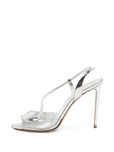 Pre-owned Nicholas Kirkwood Transparent Slingback Sandals In White