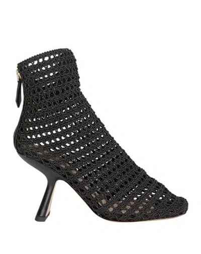 Nicholas Kirkwood Woman Ankle Boots Black Size 8 Textile Fibers