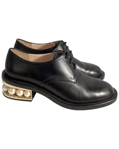 NICHOLAS KIRKWOOD NICHOLAS KIRKWOOD WOMEN'S LEATHER CASATI PEARL DERBY, SIZE IT | 39 (AUTHENTIC  PRE-LOVED)