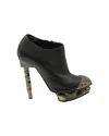 Nicholas Kirkwood X Rodarte Ankle Boots In Black Leather In Black