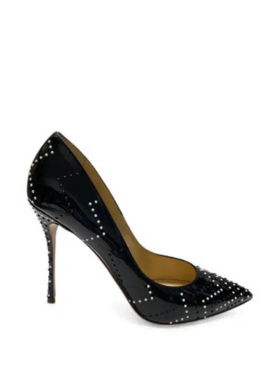 Pre-owned Nicholas Kirkwood Zigzag Embellished Pumps In Black