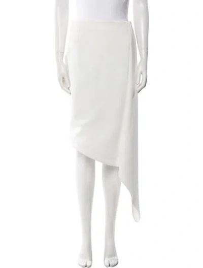 Pre-owned Nicholas Knee-length Skirt In White