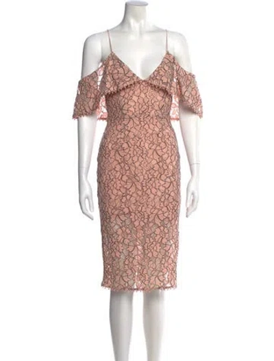 Pre-owned Nicholas Lace Pattern Knee-length Dress W/ Tags In Multi