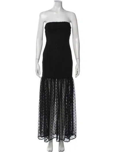 Pre-owned Nicholas Lace Pattern Long Dress W/ Tags In Blue