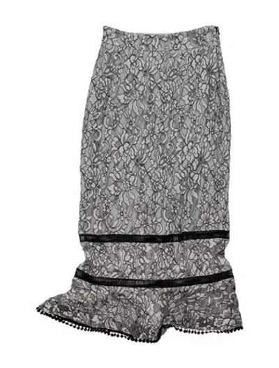 Pre-owned Nicholas Lace Pattern Mini Skirt In Multi