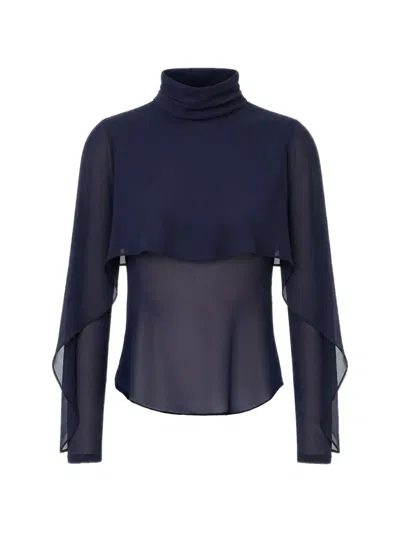 Nicholas Layered-detail Blouse In Blue