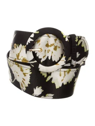 Pre-owned Nicholas Leather Belt In Black