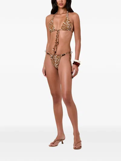Nicholas Leni Bikini Bottoms In Brown