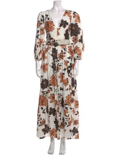 Pre-owned Nicholas Linen Long Dress