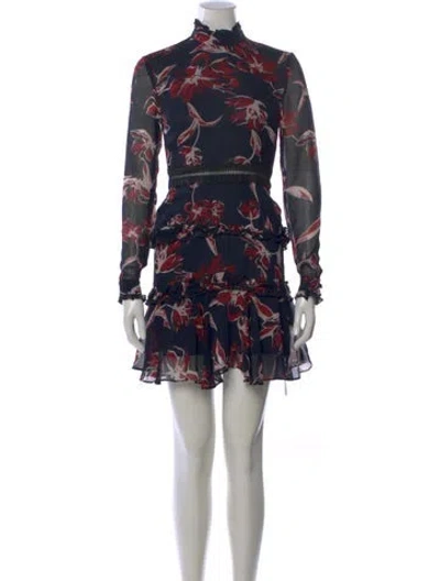 Pre-owned Nicholas Linen Mini Dress In Black