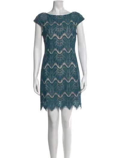 Pre-owned Nicholas Linen Mini Dress In Blue
