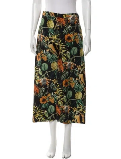 Pre-owned Nicholas Linen Wide Leg Pants In Multi