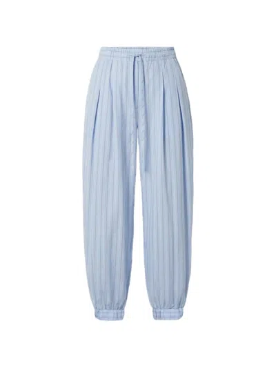 Nicholas Liselle Striped Balloon Trousers In Blue