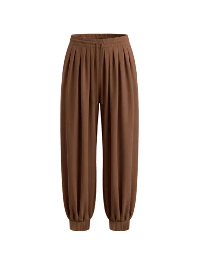 Nicholas Liselle Tapered Trousers In Brown