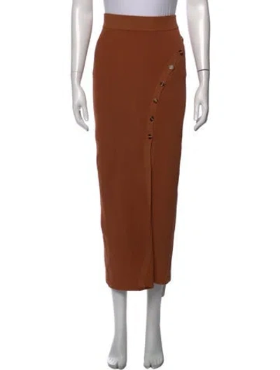 Pre-owned Nicholas Long Skirt In Brown