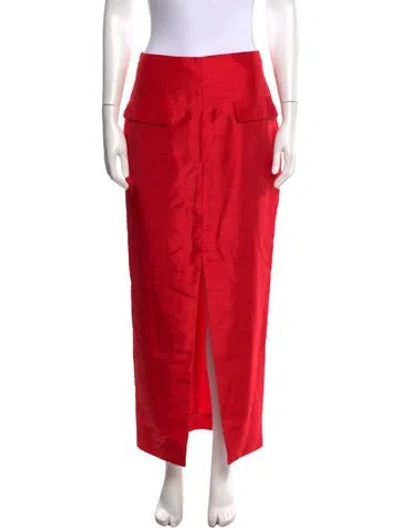 Pre-owned Nicholas Long Skirt In Red
