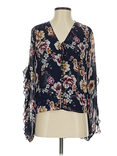 Pre-owned Nicholas Long Sleeve Blouse In Blue