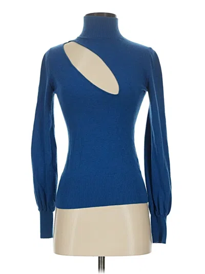 Pre-owned Nicholas Long Sleeve Top Blue Turtleneck Tops