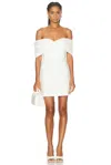 Nicholas Lori Strapless Twist Front Mini Dress In Ivory