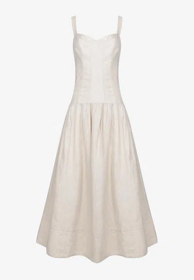 NICHOLAS MAKENNA LINEN MIDI DRESS