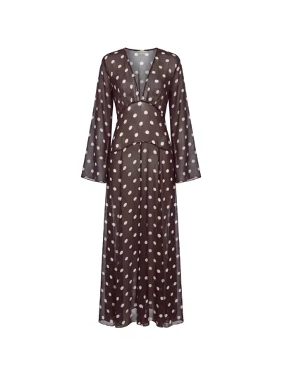 Nicholas Marella Dress In Brown