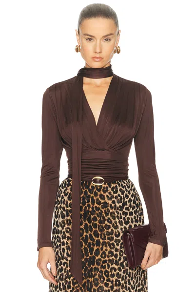 Nicholas Marina Top In Brown