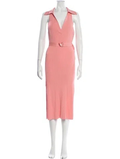 Pre-owned Nicholas Midi Length Dress In Pink