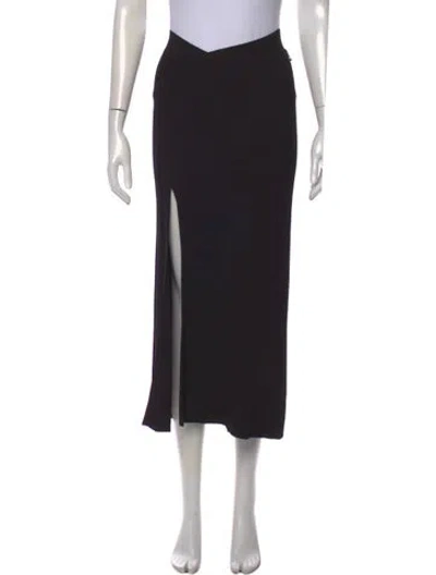 Pre-owned Nicholas Midi Length Skirt In Black