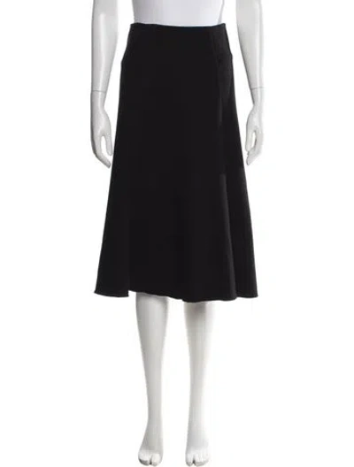 Pre-owned Nicholas Midi Length Skirt In Black