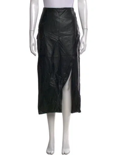 Pre-owned Nicholas Midi Length Skirt In Black