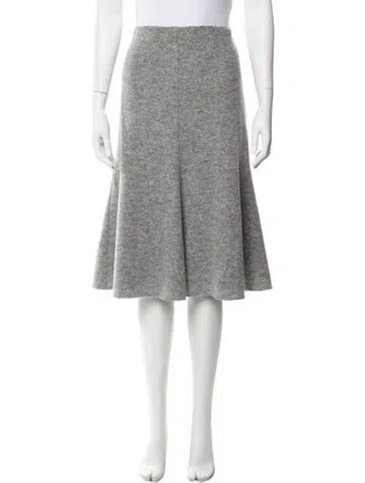 Pre-owned Nicholas Midi Length Skirt In Grey