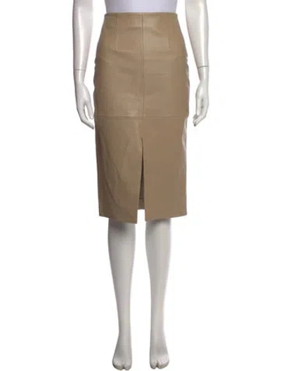 Pre-owned Nicholas Midi Length Skirt In Neutrals