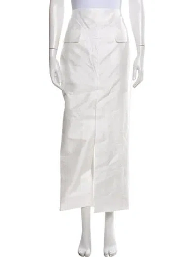 Pre-owned Nicholas Midi Length Skirt W/ Tags In White