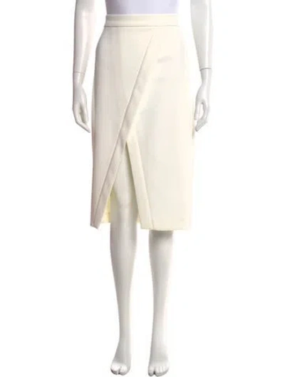 Pre-owned Nicholas Midi Length Skirt In White