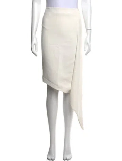 Pre-owned Nicholas Midi Length Skirt In White
