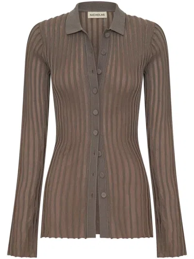 Nicholas Mika Cardigan In Brown