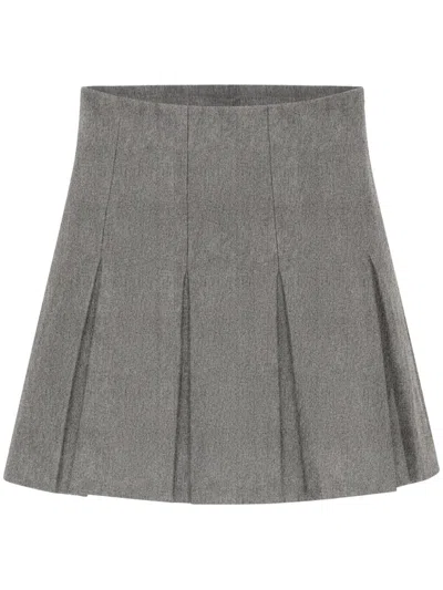 Nicholas Mimmy Mini Skirt In Grey