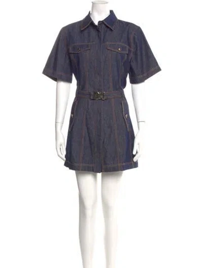 Pre-owned Nicholas Mini Dress In Blue