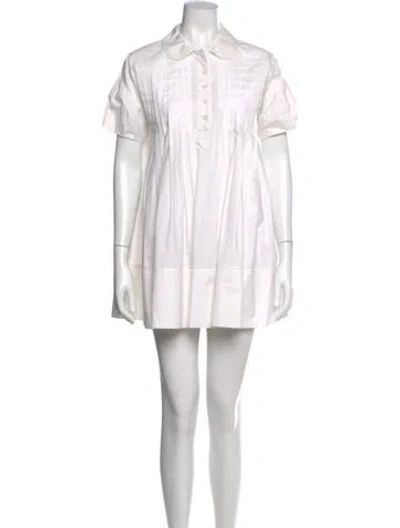 Pre-owned Nicholas Mini Dress In White