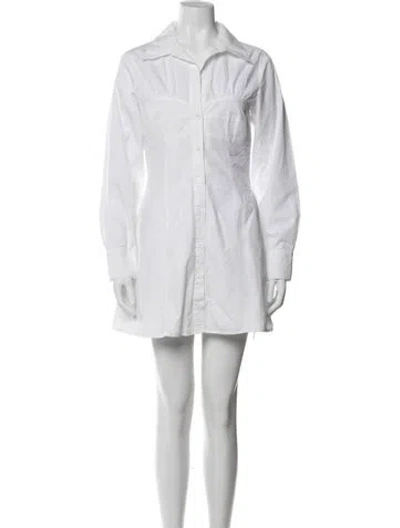 Pre-owned Nicholas Mini Dress In White