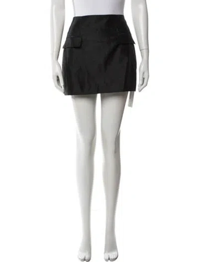 Pre-owned Nicholas Mini Skirt In Black