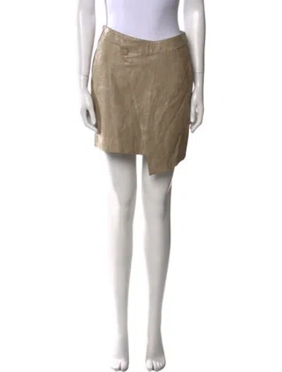 Pre-owned Nicholas Mini Skirt In Neutral