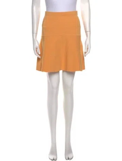 Pre-owned Nicholas Mini Skirt In Orange